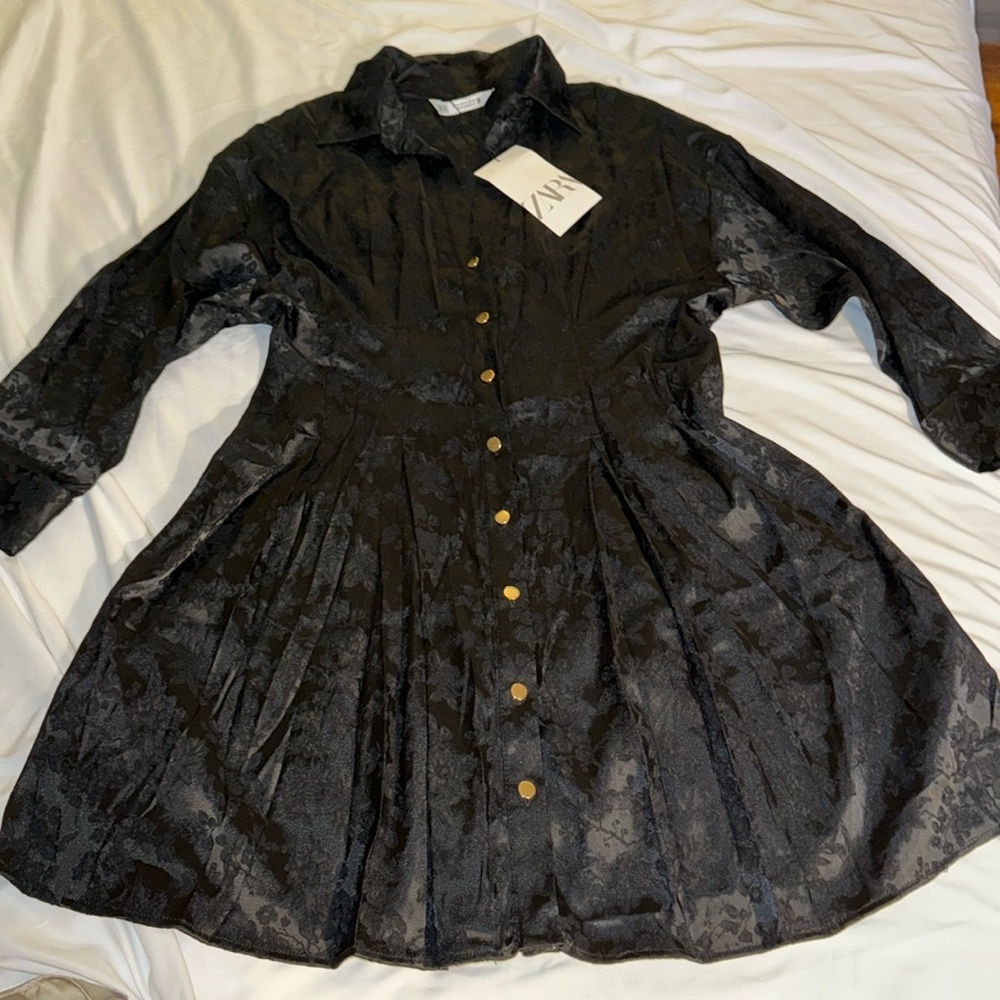 JACQUARD SHIRT DRESS